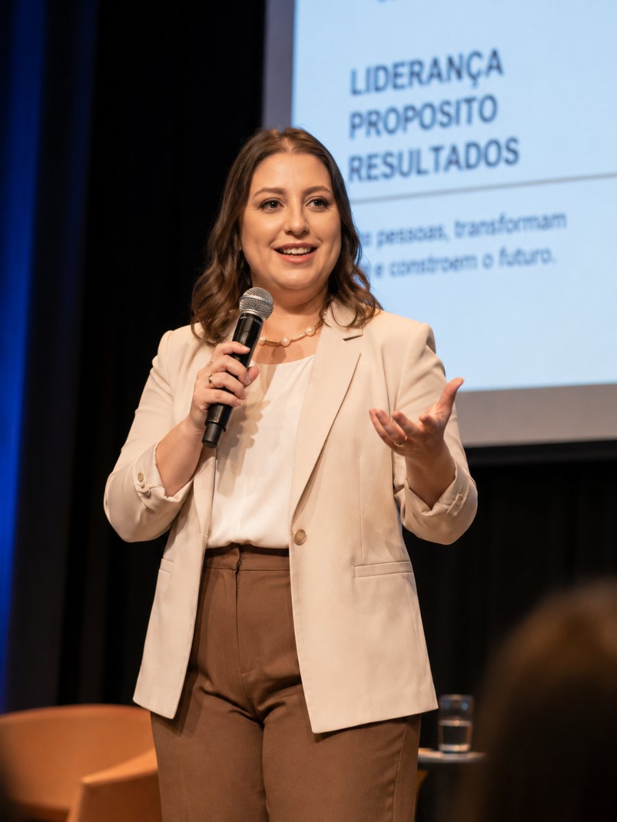 Tatiane Moraes Garcez em palestra
